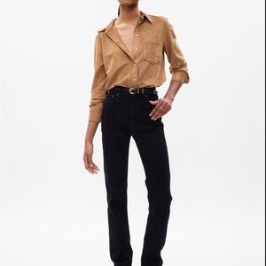 GAP Suede Boyfriend Shirt